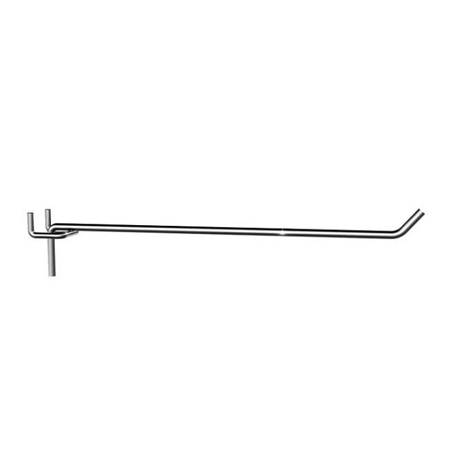 Slatwall peg hook for perforated panel