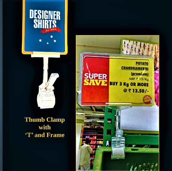 THUMB CLAMP WITH FRAME HOLDING T